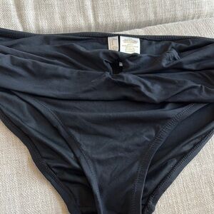 Black Bikini Bottom Anne Cole Large NWOT